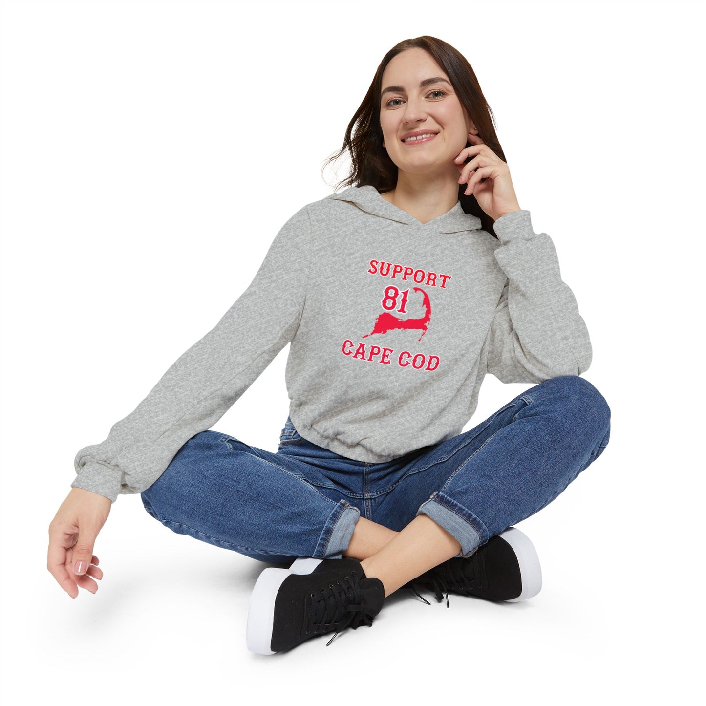 81 Cape Cod Wings Women's Cinched Bottom Hoodie