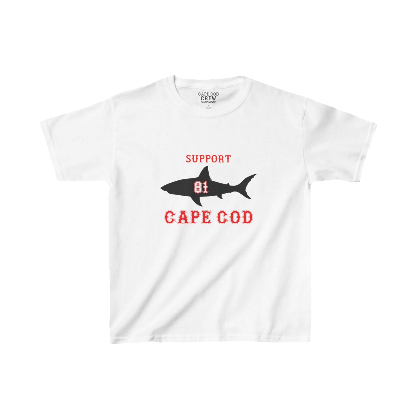 Kids Support Cape Cod Shark Tee -