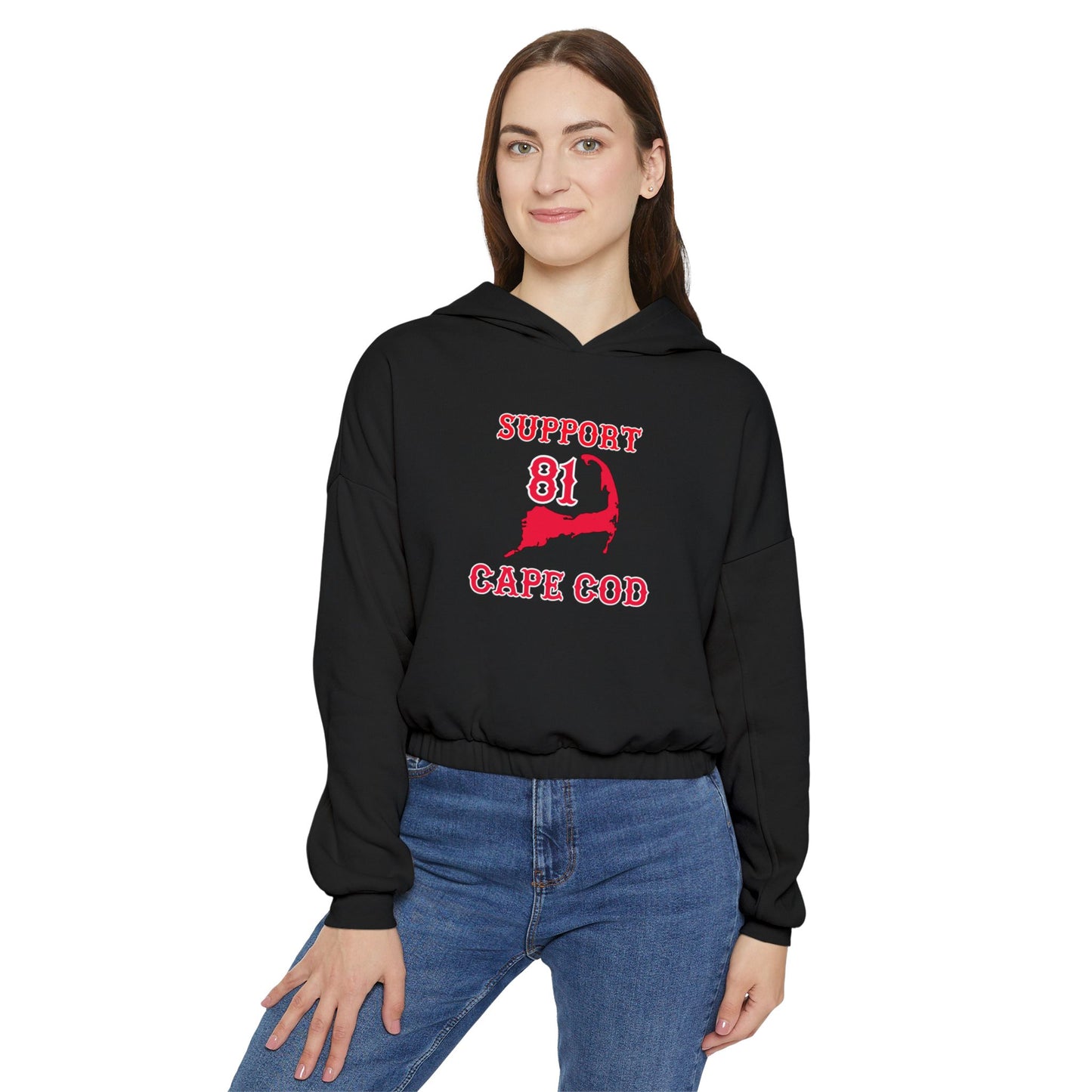 81 Cape Cod Wings Women's Cinched Bottom Hoodie
