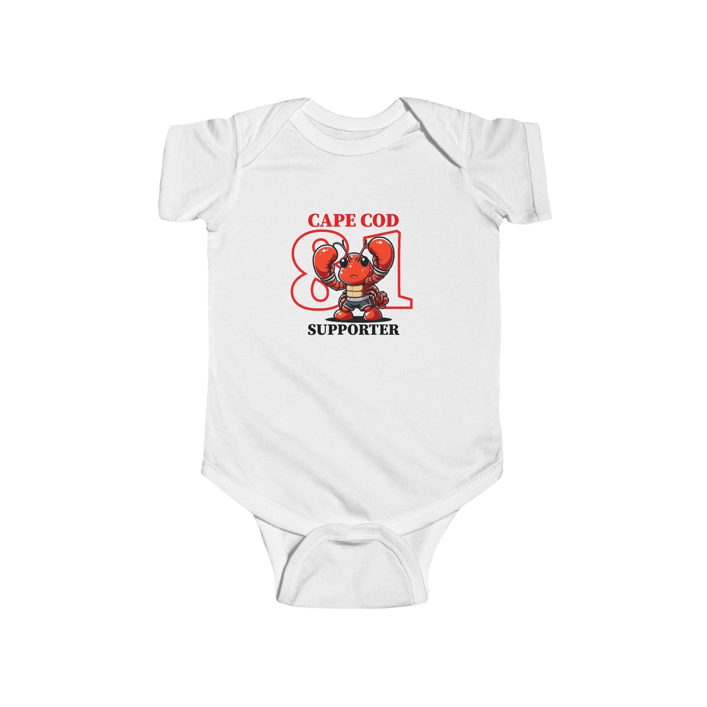 Cape Cod Supporter Infant Bodysuit – Cute Lobster Design for Newborns