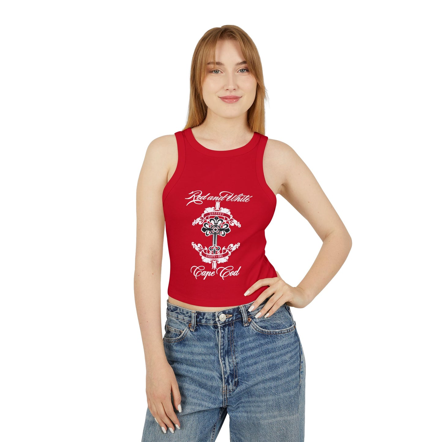 Support 81 Cape Cod Women's Micro Rib Racer Tank Top