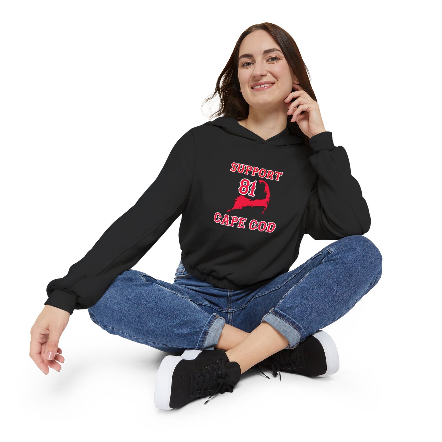 81 Cape Cod Wings Women's Cinched Bottom Hoodie