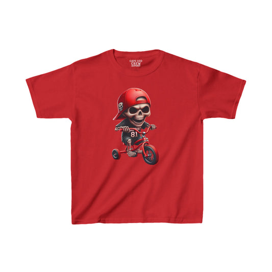 Kids Tricycle Skull Tee - Fast and Fearless Design