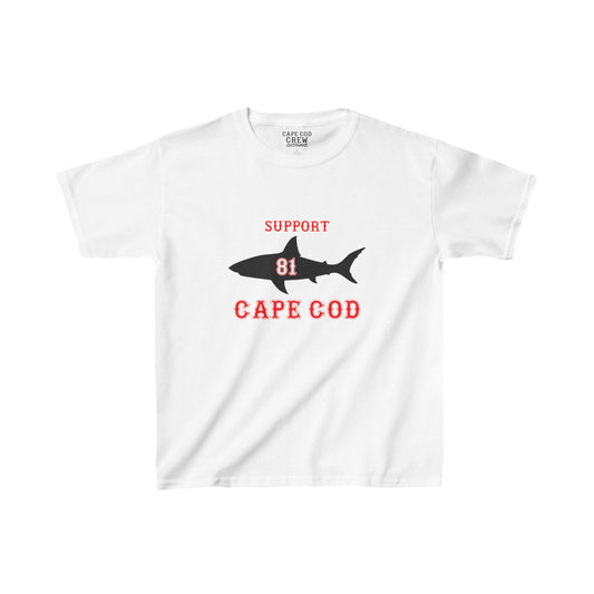 Kids Support Cape Cod Shark Tee -