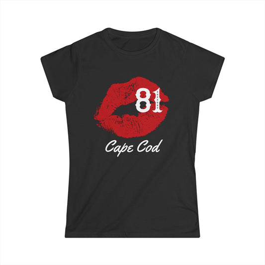 Suppot 81 Cape Cod Kiss Black Women's Softstyle Tee