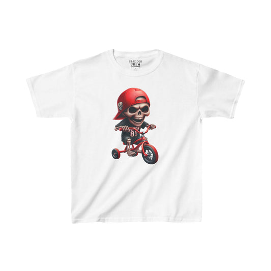 Kids Tricycle Skull Tee - Fast and Fearless Design
