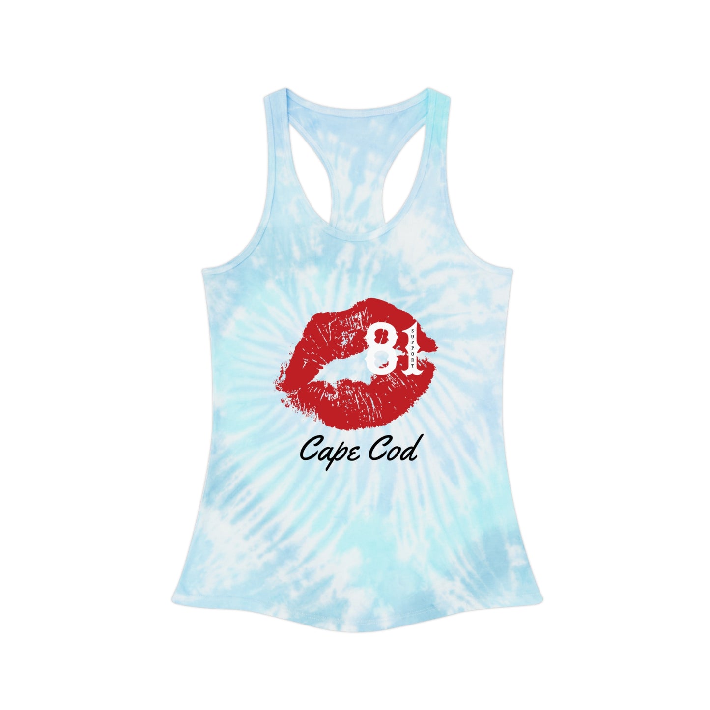 Support 81 Cape Cod Kiss Tie Dye Racerback Tank Top