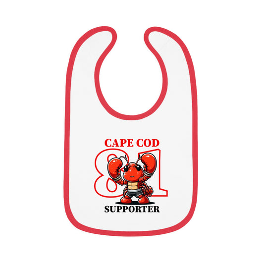 Cape Cod Supporter Baby Bib - Cute Lobster Design for First Time Diners