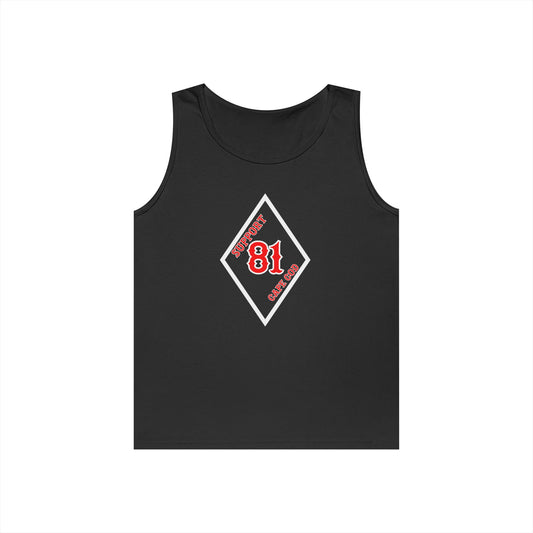 Black 81 Cape Support Diamond Tank Top