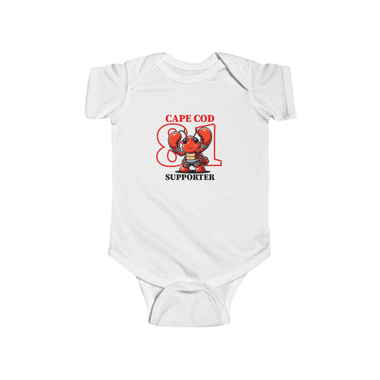 Cape Cod Supporter Infant Bodysuit – Cute Lobster Design for Newborns