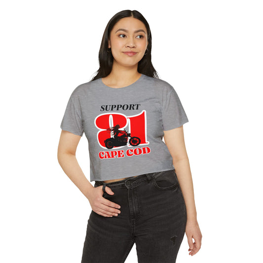 Support 81 Cape Cod Women's  Crop Top T-Shirt